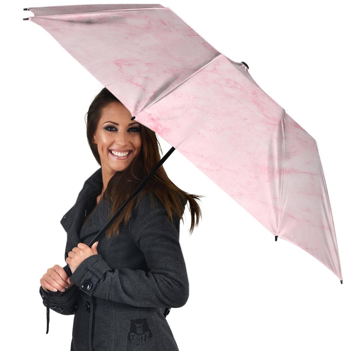 Pink Marble Umbrella-grizzshop