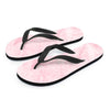 Pink Marble Women's Flip Flops-grizzshop