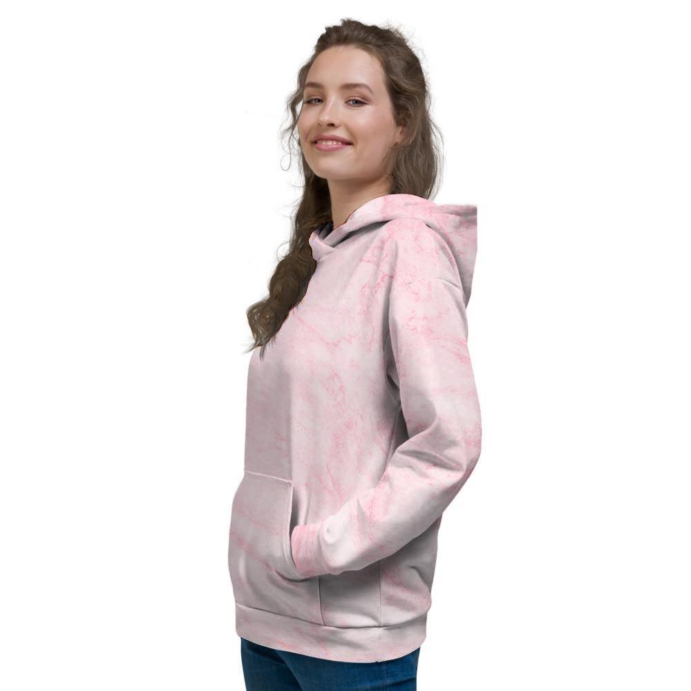 Pink Marble Women's Hoodie-grizzshop