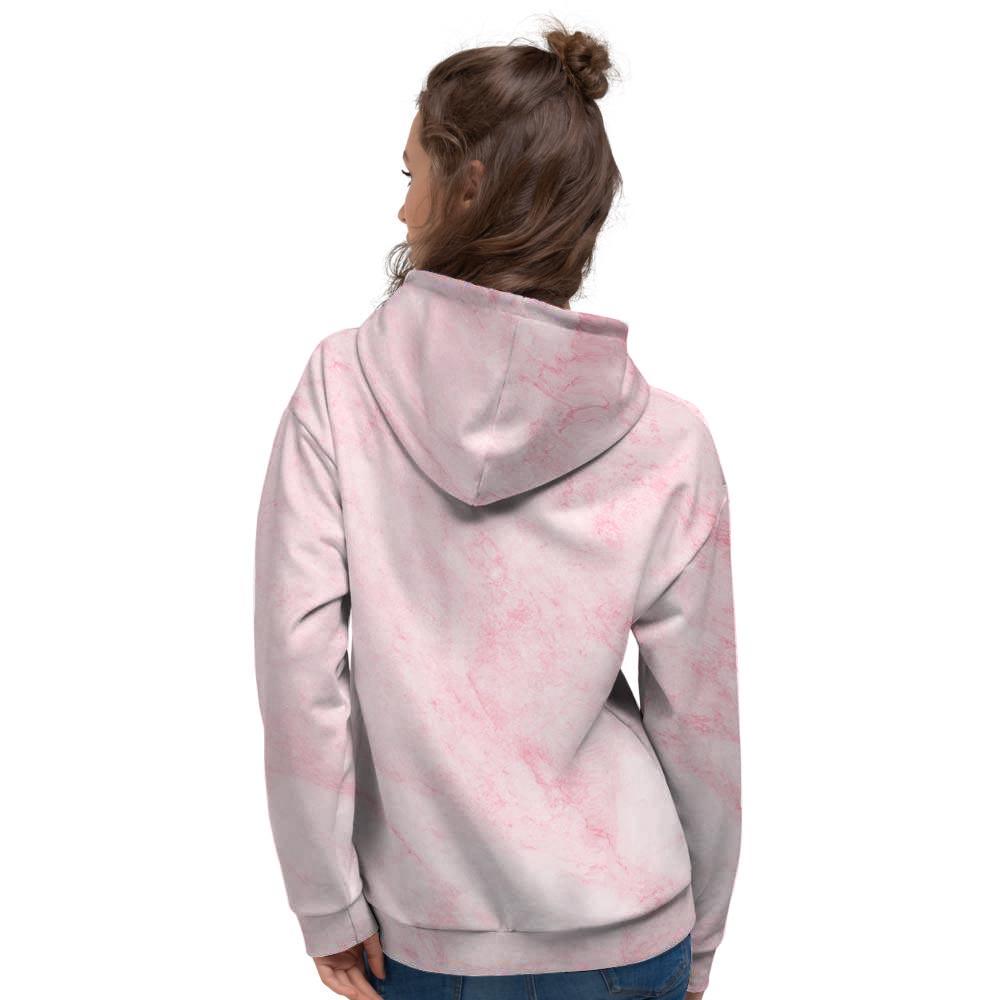 Pink Marble Women's Hoodie-grizzshop