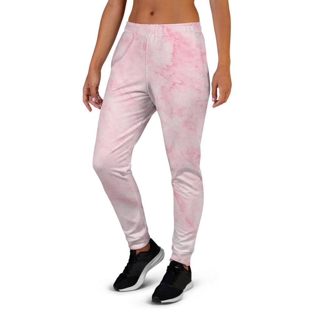 Pink Marble Women's Joggers-grizzshop