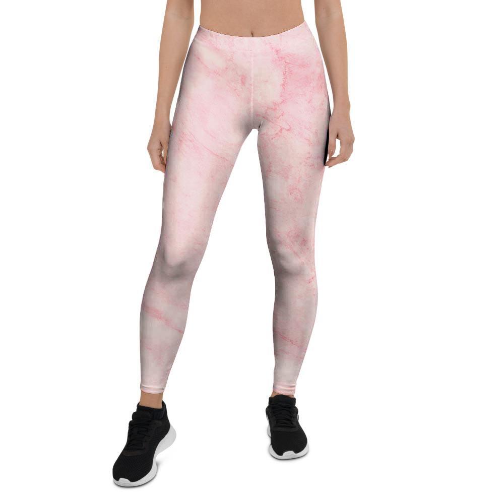 Pink Marble Women's Leggings-grizzshop