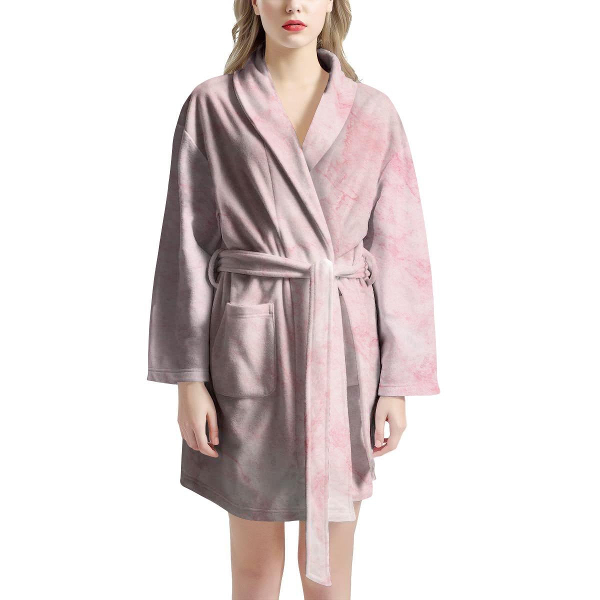 Pink Marble Women's Robe-grizzshop