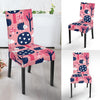 Pink Mushroom Three Hedgehogs Chair Cover-grizzshop