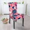 Pink Mushroom Three Hedgehogs Chair Cover-grizzshop