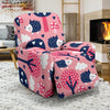 Pink Mushroom Three Hedgehogs Recliner Cover-grizzshop