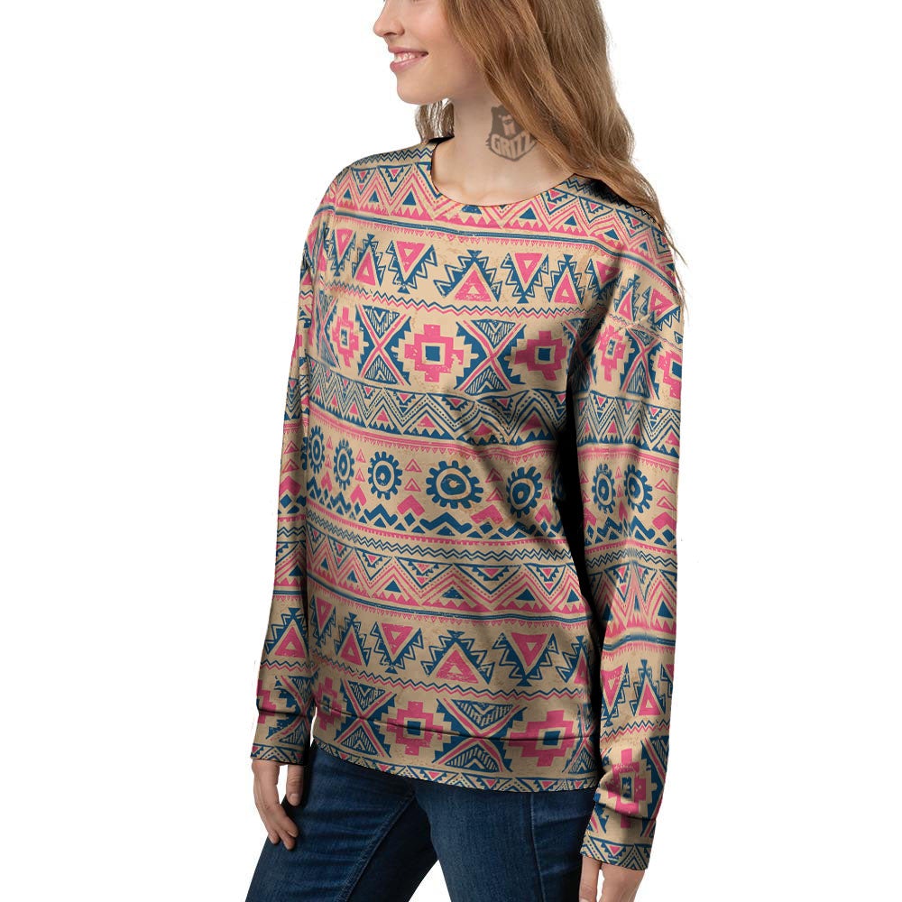 Tribal on sale print sweatshirt