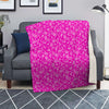 Pink Paisley Bandana Print Blanket-grizzshop