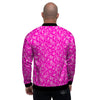 Pink Paisley Bandana Print Men's Bomber Jacket-grizzshop