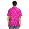 Pink Paisley Bandana Print Men’s Hawaiian Shirt-grizzshop