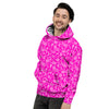 Pink Paisley Bandana Print Men's Hoodie-grizzshop