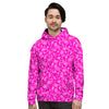 Pink Paisley Bandana Print Men's Hoodie-grizzshop