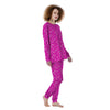 Pink Paisley Bandana Print Women's Pajamas-grizzshop