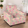 Pink Palm Tree Hawaiian Print Armchair Cover-grizzshop