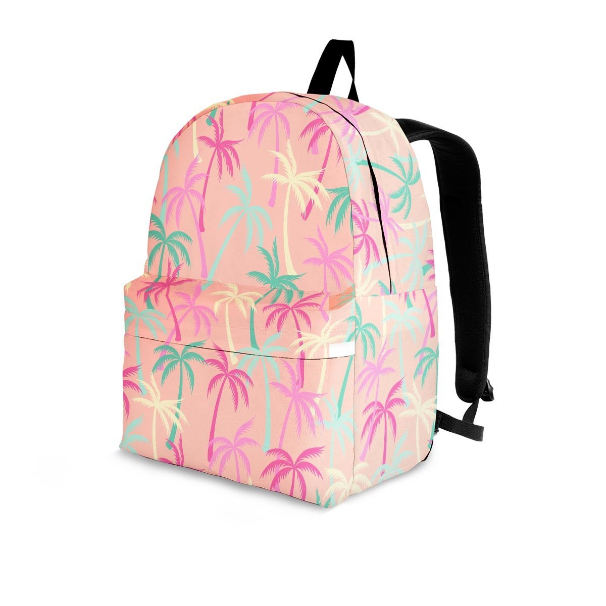 Pink Palm Tree Hawaiian Print Backpack-grizzshop