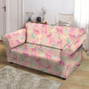 Pink Palm Tree Hawaiian Print Loveseat Cover-grizzshop