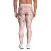 Pink Palm Tree Hawaiian Print Men's Leggings-grizzshop