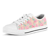 Pink Palm Tree Hawaiian Print Men's Low Top Shoes-grizzshop