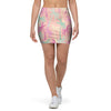 Pink Palm Tree Hawaiian Print Mini Skirt-grizzshop