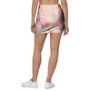 Pink Palm Tree Hawaiian Print Mini Skirt-grizzshop