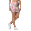 Pink Palm Tree Hawaiian Print Mini Skirt-grizzshop