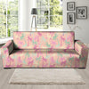 Pink Palm Tree Hawaiian Print Sofa Cover-grizzshop