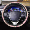 Pink Palm Tree Hawaiian Print Steering Wheel Cover-grizzshop