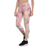 Pink Palm Tree Hawaiian Print Women's Leggings-grizzshop