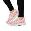 Pink Palm Tree Hawaiian Print Women's Sneakers-grizzshop