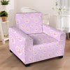 Pink Pastel Paw Armchair Cover-grizzshop