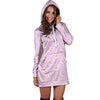 Pink Pastel Paw Hoodie Dress-grizzshop