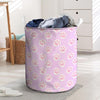 Pink Pastel Paw Laundry Basket-grizzshop