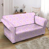 Pink Pastel Paw Loveseat Cover-grizzshop