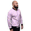 Pink Pastel Paw Men's Bomber Jacket-grizzshop