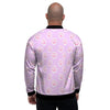 Pink Pastel Paw Men's Bomber Jacket-grizzshop