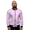 Pink Pastel Paw Men's Bomber Jacket-grizzshop