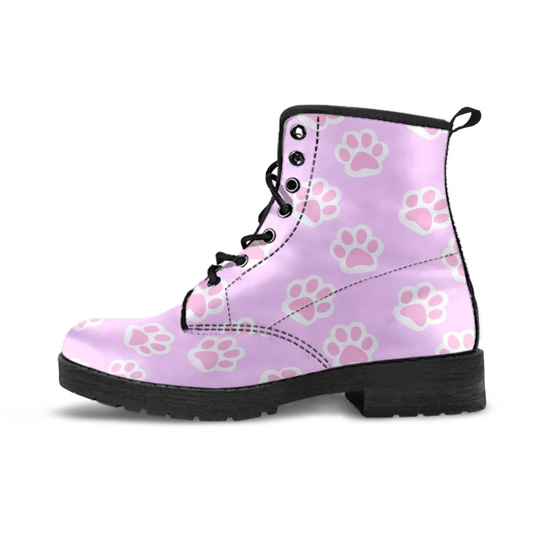 Pink Pastel Paw Men's Boots-grizzshop