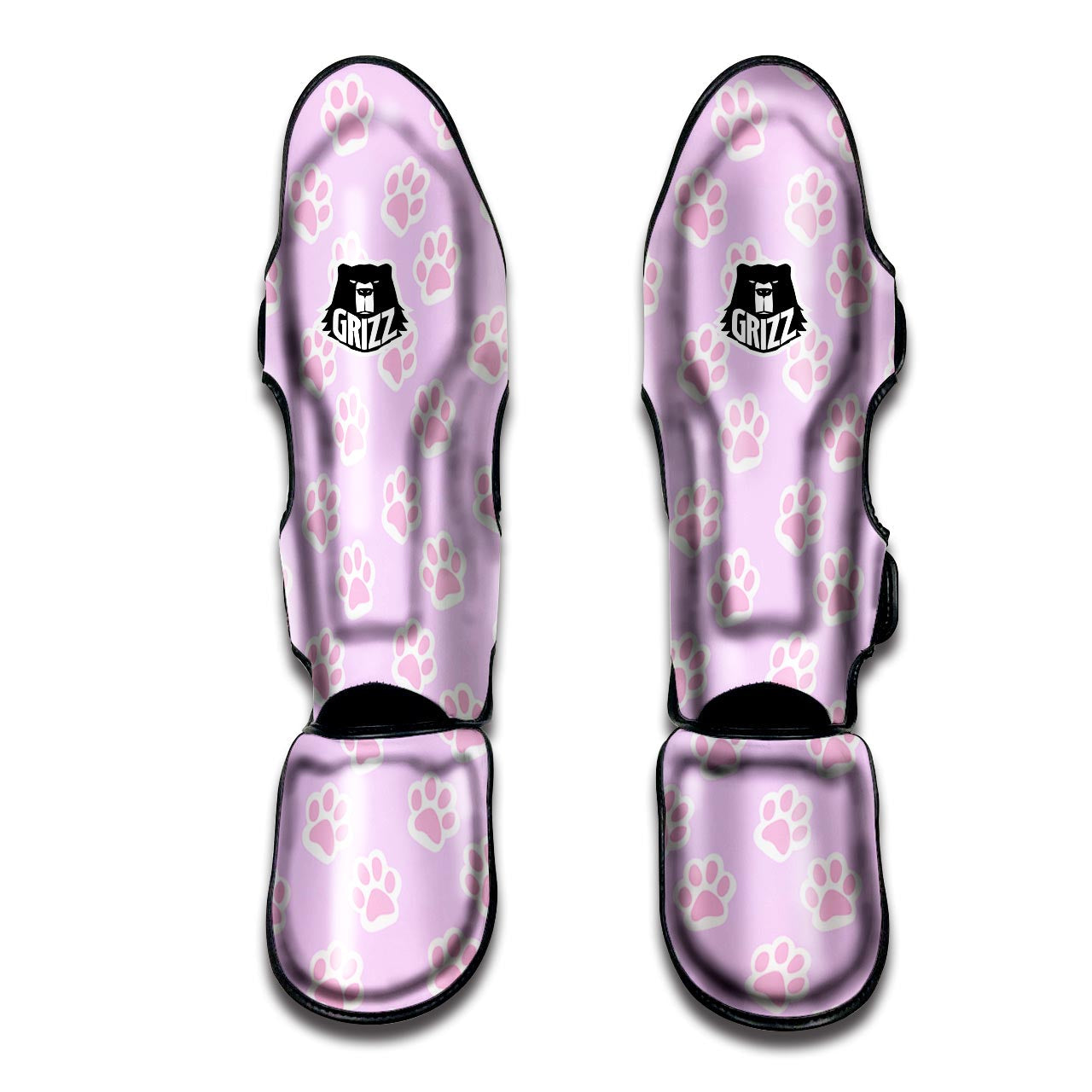 Pink Pastel Paw Muay Thai Shin Guard-grizzshop