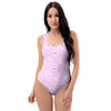 Pink Pastel Paw One Piece Swimsuite-grizzshop