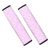 Pink Pastel Paw Seat Belt Cover-grizzshop