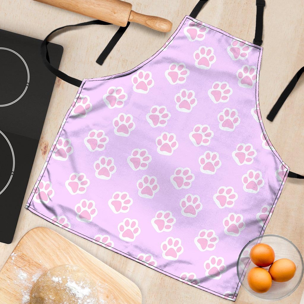 Pink Pastel Paw Women's Apron-grizzshop