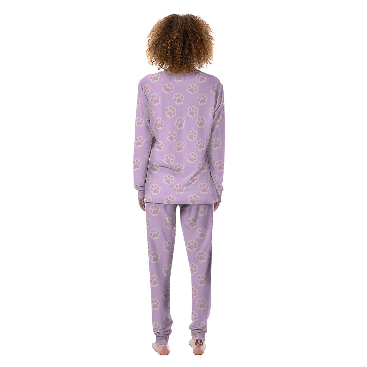 Pink Pastel Paw Women's Pajamas-grizzshop