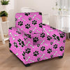 Pink Paw Armchair Cover-grizzshop