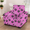 Pink Paw Armchair Cover-grizzshop