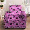 Pink Paw Armchair Cover-grizzshop