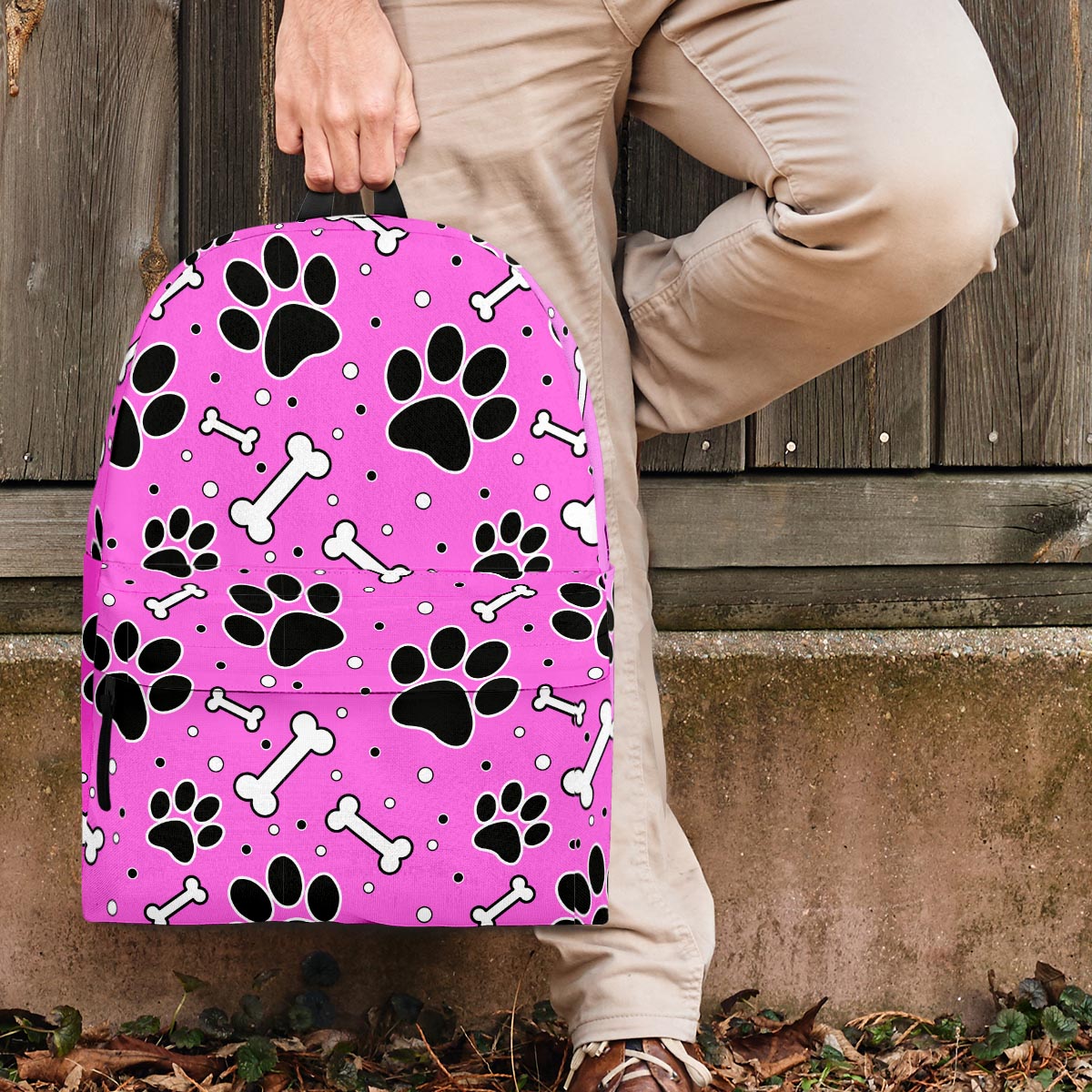 Pink Paw Backpack-grizzshop