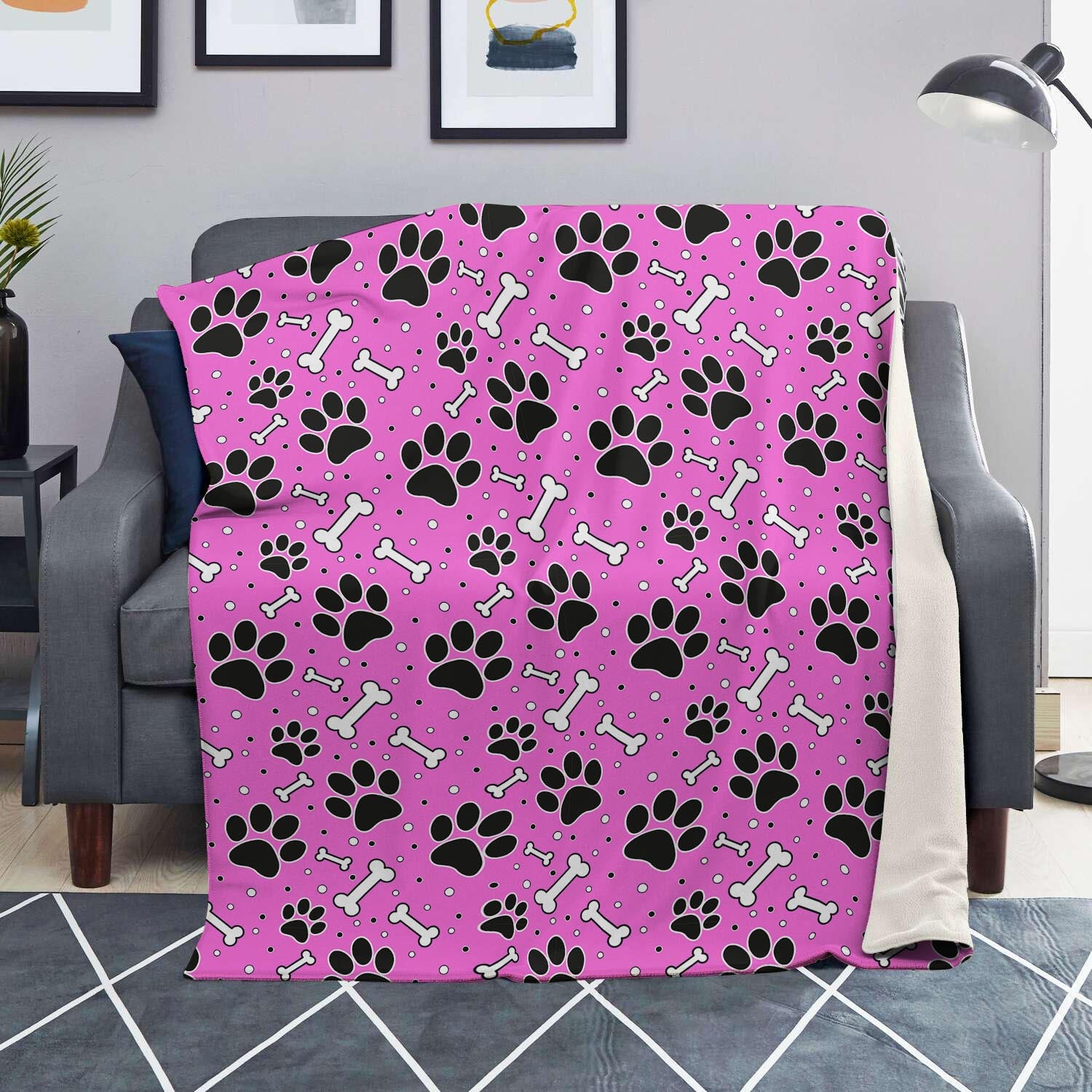 Pink Paw Blanket-grizzshop