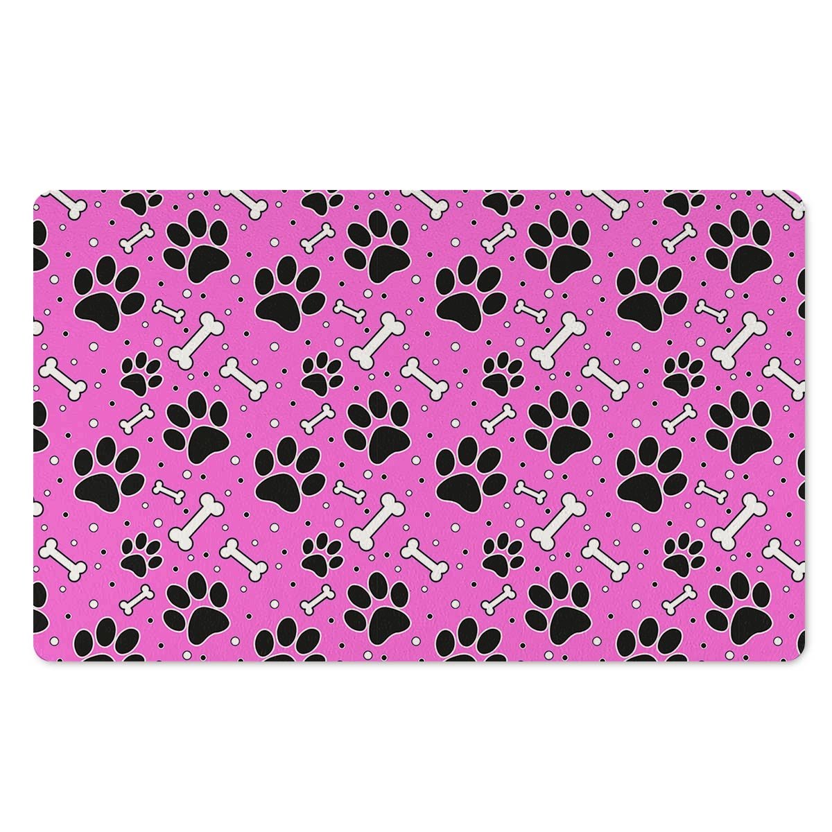 Pink Paw Door Mat-grizzshop