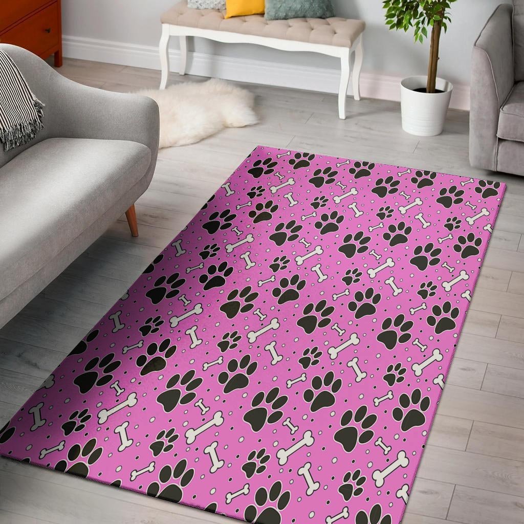 Pink Paw Floor Mat-grizzshop