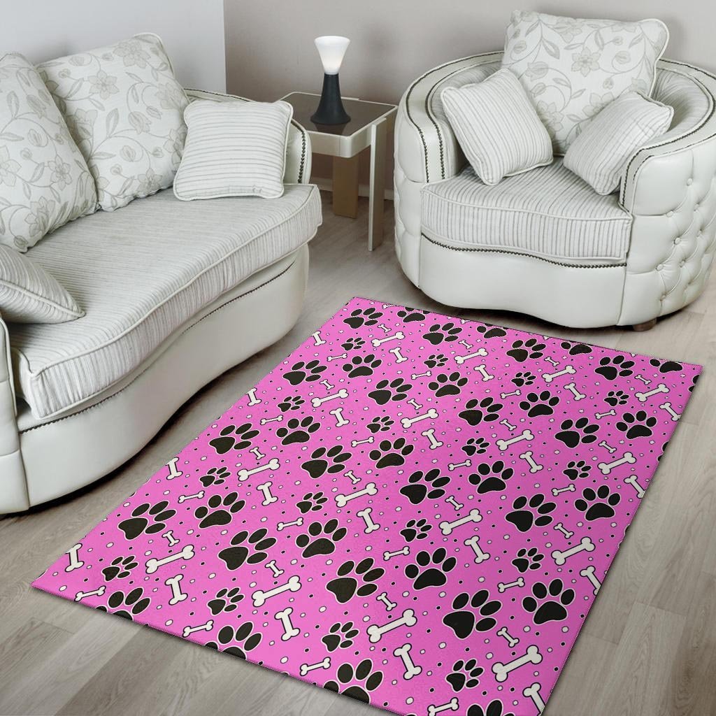 Pink Paw Floor Mat-grizzshop